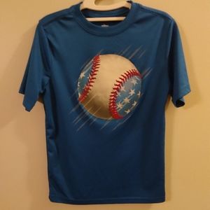 🔴FREE🔴 W/ any purchase, Patriotic baseball athletic sz small 6-7 tee-shirt
